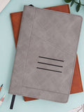 Graham - A5 Notebook: Hardbound with Faux Leather - Grey