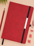 Myer - A5 Notebook: Hardbound with Faux Leather - Red