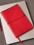 Windsor - A5 Notebook: Softbound & Vegan Leather - Red