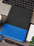 Bewick - A5 Notebook: Hardbound with Faux Leather - Blue