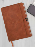 Cambie NS- A5 Notebook: Hardbound with Faux Leather - Brown