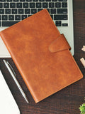 Couture - Vegan Leather A5 Organiser: Slip Jacket Style - Brown