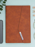 Regent - A5 Diary: Hardbound PU Leather Notebook - Brown