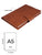 Couture A5 Slip Jacket Style Vegan Leather Executive 192 Pages Organiser - Brown