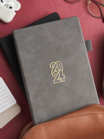 Vegan Leather Productivity Planner Kit: A5 (2024)
